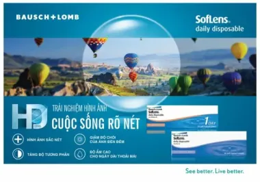 Kính Áp Tròng Bausch & Lomb Soflens Daily Disposable 1 Ngày Chính Hãng