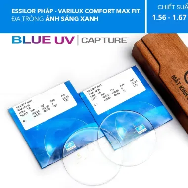 Đa Tròng Chống Ánh Sáng Xanh Varilux Comfort Max Fit Essilor