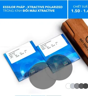 Tròng Kính Đổi Màu Transitions XTRActive Polarized Essilor
