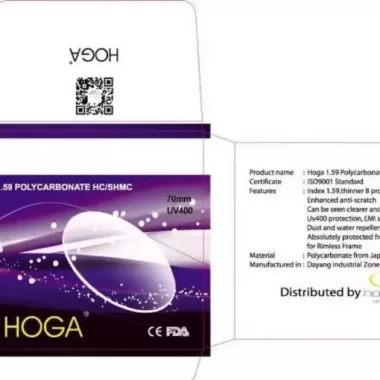 Tròng Kính HOGA 1.59 Polycarbonate SHMC – Siêu Bền, Nhẹ, Chống Chói Cao Cấp