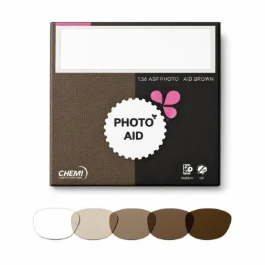 Chemi Photo Aid 1.60 Tròng Kính Đổi Màu Chống Ánh Sáng Xanh – Chính Hãng