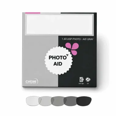 Chemi Photo Aid 1.60 Tròng Kính Đổi Màu Chống Ánh Sáng Xanh – Chính Hãng