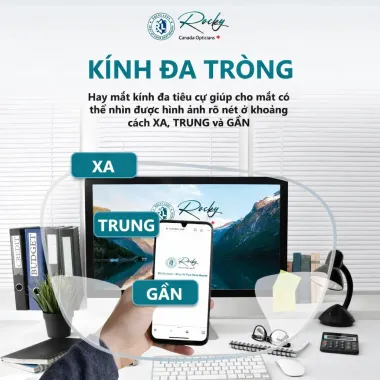 Đa Tròng Rocky Digital 1.56 Chống Ánh Sáng Xanh Chính Hãng