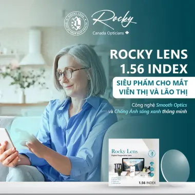 Đa Tròng Rocky Digital 1.56 Chống Ánh Sáng Xanh Chính Hãng