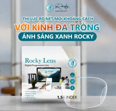 Đa Tròng Rocky Ultraview 1.61 Freeform 4K Chống Ánh Sáng Xanh Chính Hãng