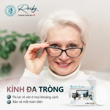 Đa Tròng Rocky Ultraview 1.61 Freeform 4K Chống Ánh Sáng Xanh Chính Hãng