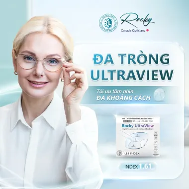 Đa Tròng Rocky Ultraview 1.61 Freeform 4K Chống Ánh Sáng Xanh Chính Hãng