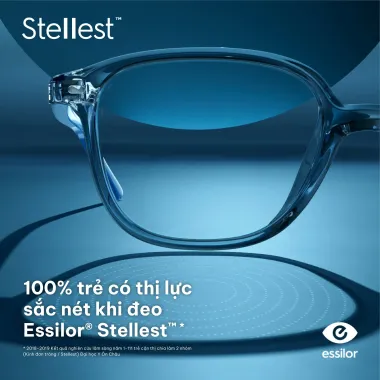Tròng Kính Kiểm Soát Tiến Triển Cận Thị Stellest Essilor 1.59 Airwear