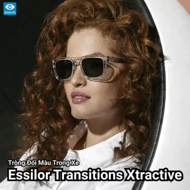 Tròng Kính Đổi Màu Trà/Khói Transitions Classic Essilor 1.56