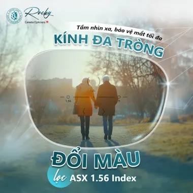 Đa Tròng Rocky 1.56 Digital Đổi Màu & Lọc Ánh Sáng Xanh Chính Hãng