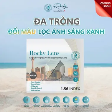 Đa Tròng Rocky 1.56 Digital Đổi Màu & Lọc Ánh Sáng Xanh Chính Hãng