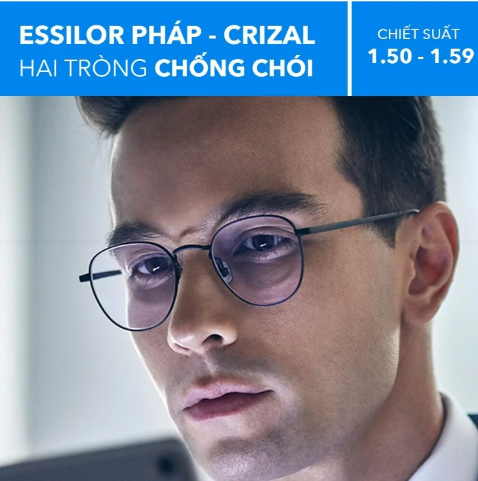 Tròng Kính Hai Tròng Chống Chói Essilor