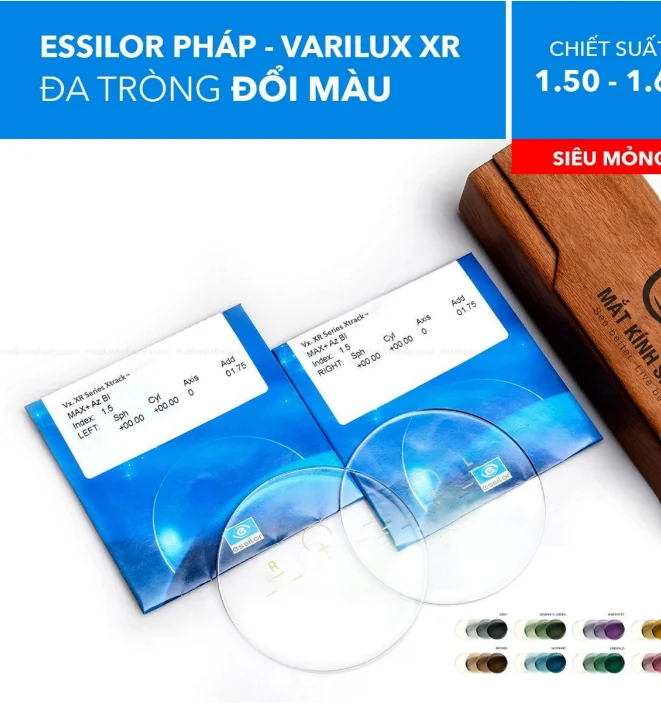 Đa Tròng Đổi Màu Varilux XR Series Transitions Gen S Essilor