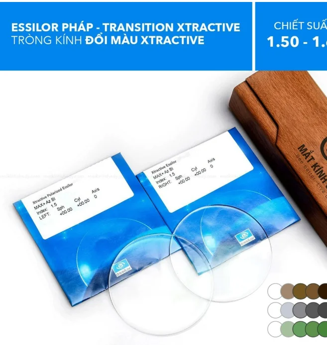 Tròng Kính Đổi Màu Transitions XTRActive Essilor