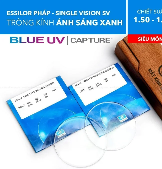 Tròng Kính Kỹ Thuật Số Single Vision BlueUV Max Az SV Essilor