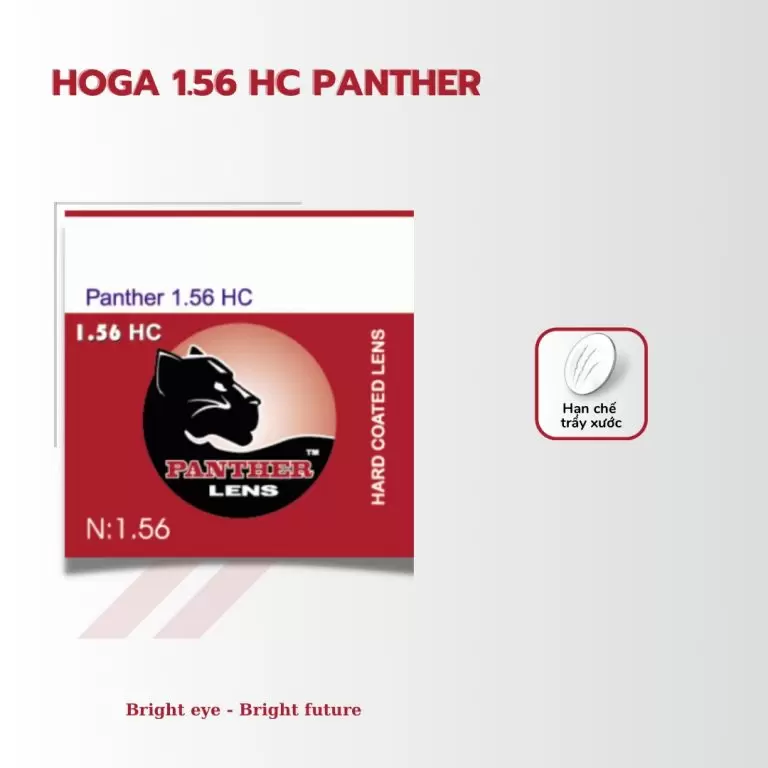 Tròng Kính 1.56 HOGA PANTHER – Trong Suốt, Chống UV, Giá Tốt Cho Học Sinh – Sinh Viên
