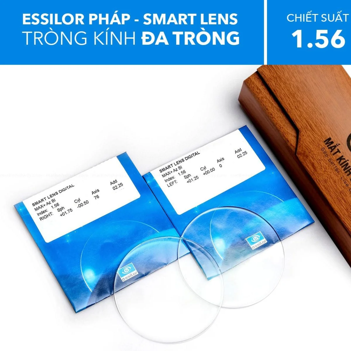 Đa Tròng Chống Chói Smart Lens Essilor 1.56