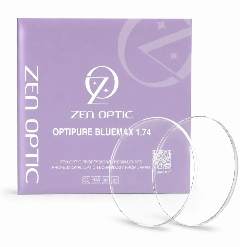 Tròng Kính Chống Ánh Sáng Xanh Zen Optic Bluemax 1.74 – Chính Hãng