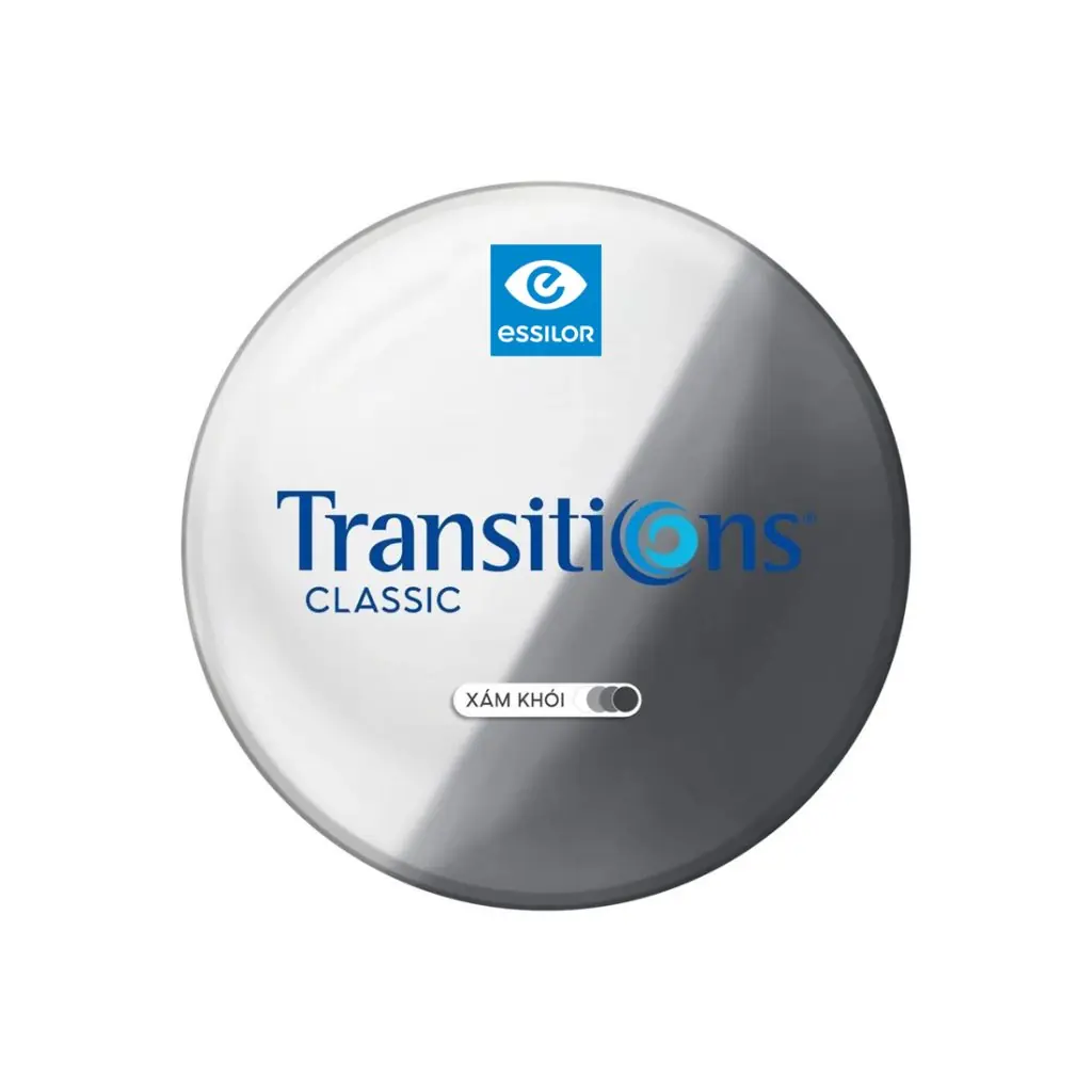 Tròng Kính Đổi Màu Trà/Khói Transitions Classic Essilor 1.56