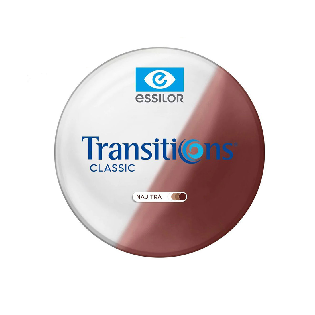 Tròng Kính Đổi Màu Trà/Khói Transitions Classic Essilor 1.56